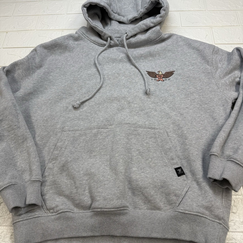 Troll Co Rosie Graphic Print Hoodie Grey Pullover Women Size Large L